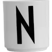 Design Letters Cup N weiss AJ Design Becher