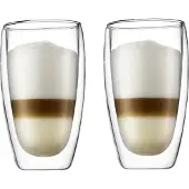 Bodum PAVINA Set mit 2 - 450ml doppelwandige Thermogläser