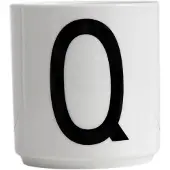 Design Letters DL Becher Keramik Q, Weiß