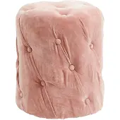 Nordal Samthocker mit Knöpfen - pink