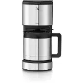 WMF Aroma Thermo Stelio, freistehend, Schwarz, Edelstahl, Tropfen, Gemahlener Kaffee, Kaffee, 1l