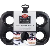 Tala Backform 6er mini Sandwich ohne Boden, Antihaft