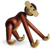 Kay bojesen Holzfigur - Affe - 20 cm - Klein - Teak/Limba - - One Size - Dekoration