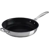 Le Creuset Bratpfanne Le Creuset Diep RVS Plus mit Anti-Haftbeschichtung 28 cm