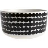 Marimekko Siirtolapuutarha Schüssel 0,5 Liter Weiß / Schwarz / Räsymatto