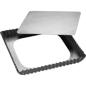 Patisse Silvertop Quiche-Form 21x21cm Silber