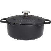 CHASSEUR PUC472601, Auflaufform, Rund, Eisenguss, 6 Person(en), Keramik, Halogen, Gas, Induktion, Schwarz