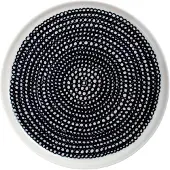 Marimekko Siirtolapuutarha Teller Ø 20 cm Weiß / Schwarz