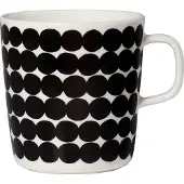 Marimekko Räsymatto Becher 40 cl Weiß / Schwarz