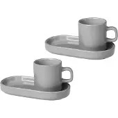 Blomus Espressoset Blomus Pilar Mirage Grey (2-teilig)