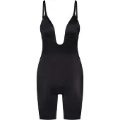 Spanx für Damen. 10157R_VERY BLACK Gürtel mit U-förmigem Dekolleté und kurzem Bein 10157R schwarz (L), Lässig, Nylon, Elastan