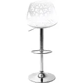 Kare Design Barhocker Ornament, moderner, massiver Design-Tresenstuhl mit Rücken