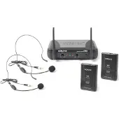 VONYX STWM712H 2-Kanal-VHF-Drahtlosmikrofonsystem mit Headsets