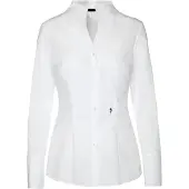 Seidensticker Damen Popeline Bluse mit Kelchkragen langarm 118201 white 48