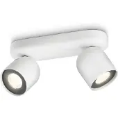 Philips Dimmbare LED Spot 564923116, Strahler Oberflächenbeleuchtung, Nicht austauschbare(s) Leuchtmittel, 2 Glühbirne(n), LED, 2700 K, Weiß