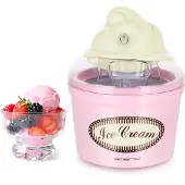 Emerio Eismaschine Retro Rosa 1,2 L
