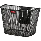 Rixen & Kaul Fahrradkorb vorne Stahlwabe mit fester Platte VEA-E-Bike | Größe 16 L/35x26x25 cm