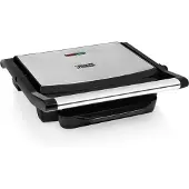 Princess 01.112415.01.001 Paninigrill, Schwarz, Edelstahl, Rechteckig, Rost, 300 x 240 mm, Verschlussdeckel