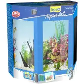 Tetra Aquarium ExplorerLine 60 l mit LED-Beleuchtung, Futter, Heizer, Filter, Wasseraufbereiter ohne Unterschrank weiß