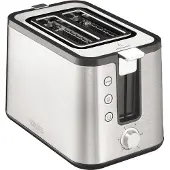 Krups Control Line Toaster KH442D, 2 Scheibe(n), Edelstahl, 850 W, 18 mm, 30 mm, 20 mm