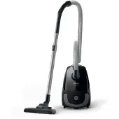 Philips PowerGo Beutel Staubsauger, Allergiefilter, 99.9 % Staubaufnahme, 900 W, Schwarz (FC8241/09)