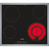 Siemens iQ300 ET645FFN1E, Schwarz, Integriert, 60 cm, Keramik, 4 Zone(n), 4 Zone(n)
