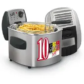 Fritel FR 1490 Fritteuse, Edelstahlgeh?use, 3000 Watt, herausnehmbarer 4 l ?lbeh?lter, Coolwall, Kaltzone