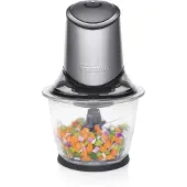 Tristar BL-4019 Zerkleinerer, 1,2 l, Grau, Glas, Edelstahl, Tasten, 400 W