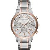 Giorgio Armani Emporio AR11077 Herren-Armbanduhr, Edelstahl-Gehäuse, Metall-Armband