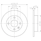 Hella Bremsscheibe 8DD 355 102-211