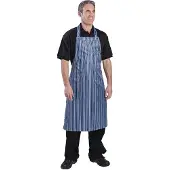 Chef Works Whites Chefs Clothing Wasserabweisende Latzschürze Whites blau und weiß