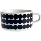 Marimekko Oiva/Siirtolapuutarha Weiß/Schwarz Teetasse 25 cl