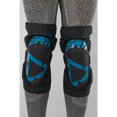 Leatt 3DF 5.0 Zip Blau Motocross Knieprotektoren Größe S-M