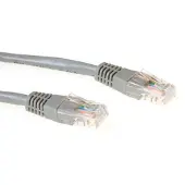 Eminent Grey 10 meter U/UTP CAT5E CCA patch cable with RJ45 connectors. Cat5e u/utp cca grey 10.00m