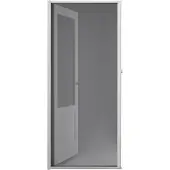 Unyqoos Bruynzeel S500 Insektenschutz‑Rolltür 105x215 cm Weiß, Aluminium – vormontiert, Breite zuschneidbar, feste Höhe, automatisches Rollsystem, Magnetverschluss