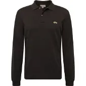 Lacoste Poloshirt Longsleeve Classic Fit Schwarz Herren-2