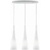 Ideal Lux Moderne Aufhängung Milchweißes Glas 3 Lichter E27