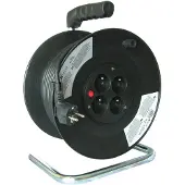 Solight Kabeltrommel-Kabelverlängerung 50m schwarz