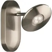 Massive LED Wandspot Silber Schwenkbar 2700K dimmbar 7,5W