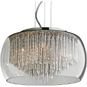 Azzardo Deckenlampe Rego 50 Modern Metall, Chrom, Aluminium, Glas Chrom AZ1000