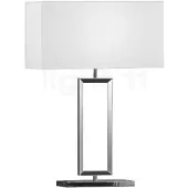 HELESTRA Tischlampe Enna 2, weiß / opal, für Wohn- / Esszimmer, Textil / Stoff / Seide, Modern, Tischlampe