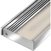 SERIEN LIGHTING SML² 220 LED Wall - Alu poliert - satinee/satinee, mit LED (2700K)