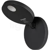 Artemide Demetra Spotlight LED-Wandlampe, 3.000 K, grau - , Demetra Spotlight, Schwarz, für Wohnzimmer, Metall, Design