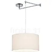 HELESTRA Hängelampe Certo, dimmbar, weiß / opal, für Wohn- / Esszimmer, Textil / Stoff / Seide, Modern, Pendelleuchte