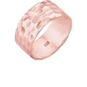 Elli Ring Basic Bandring Gehämmert Trend Cool 925 Silber Elli Rosegold