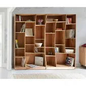 DELIFE 2er-Set-Standregal Live-Edge 240 cm Akazie Natur