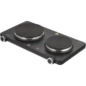 Inventum KP602B, Schwarz, Arbeitsplatte, Versiegelte Platte, Emailliert, 2 Zone(n), 2 Zone(n)