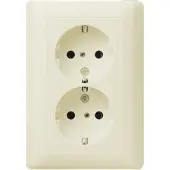 Gira Steckdose 2f cws glz Standard 55 UP IP20 VP