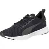 Puma Flyer Runner Unisex Turnschuh , Black Black White, 40.5 EU