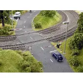 Noch Bahnschranken mit Andreaskreuzen, HO (1:87), Rot, Weiß